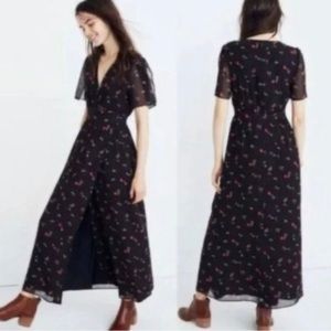Madewell Tulip Sleeve Maxi Dress | Sweet Blossoms Print | Size 16